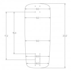 Zenit BB LDP 23" Longboard Deck