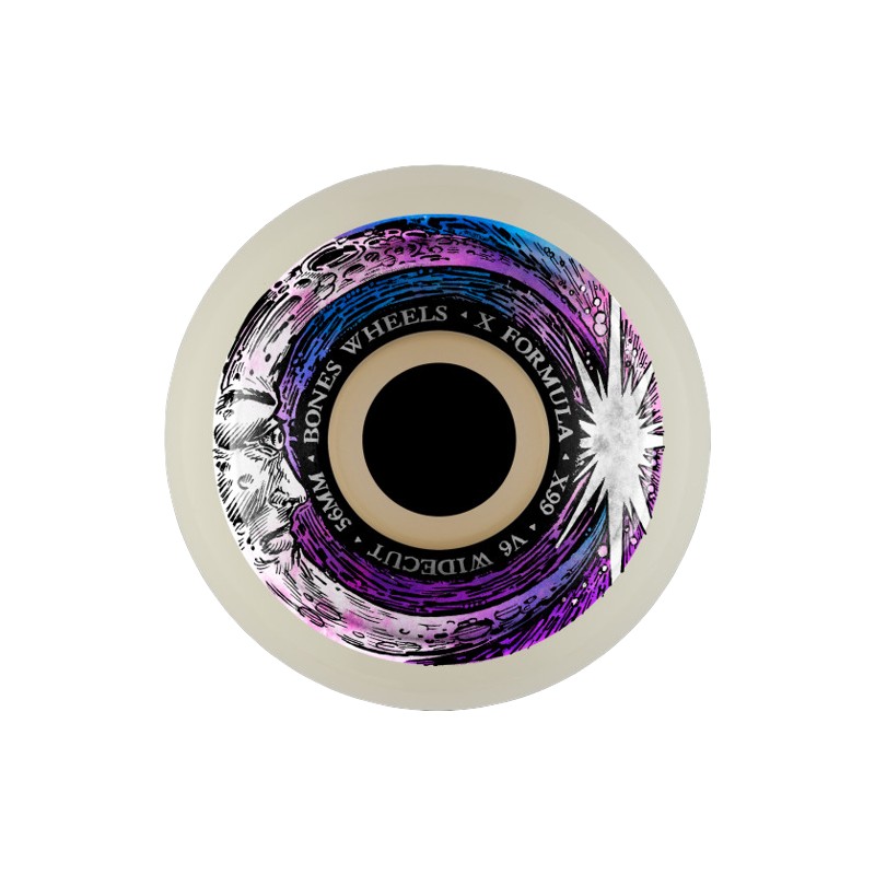 Bones X-Formula Moon Beam V6 Wide-Cut 99A Skateboard Wheels