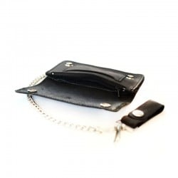 Dogtown Vintage Cross Large Leather Chain Wallet