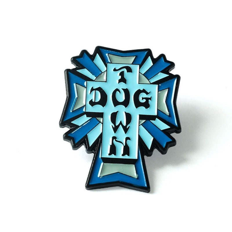 Dogtown Enamel Pin Cross Logo Color