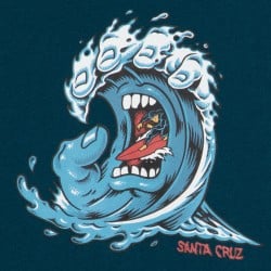 Santa Cruz Screaming Wave Front T-Shirt Kids