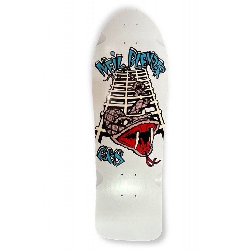 Gordon and Smith Neil Blender 1984 Snake & Lattice Reissue 10.0" Old School Skateboard Deck