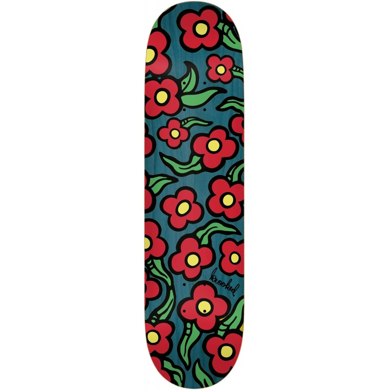 Krooked Team Wild Style Flowers 8.25" Skateboard Deck - WF