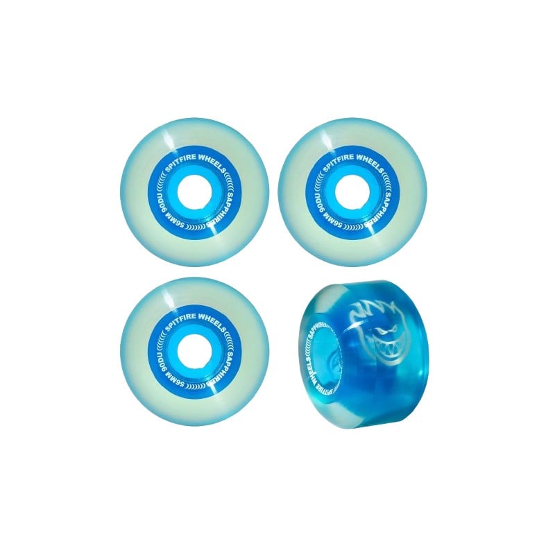 Spitfire Sapphires 56mm 90A Skateboard Wheels