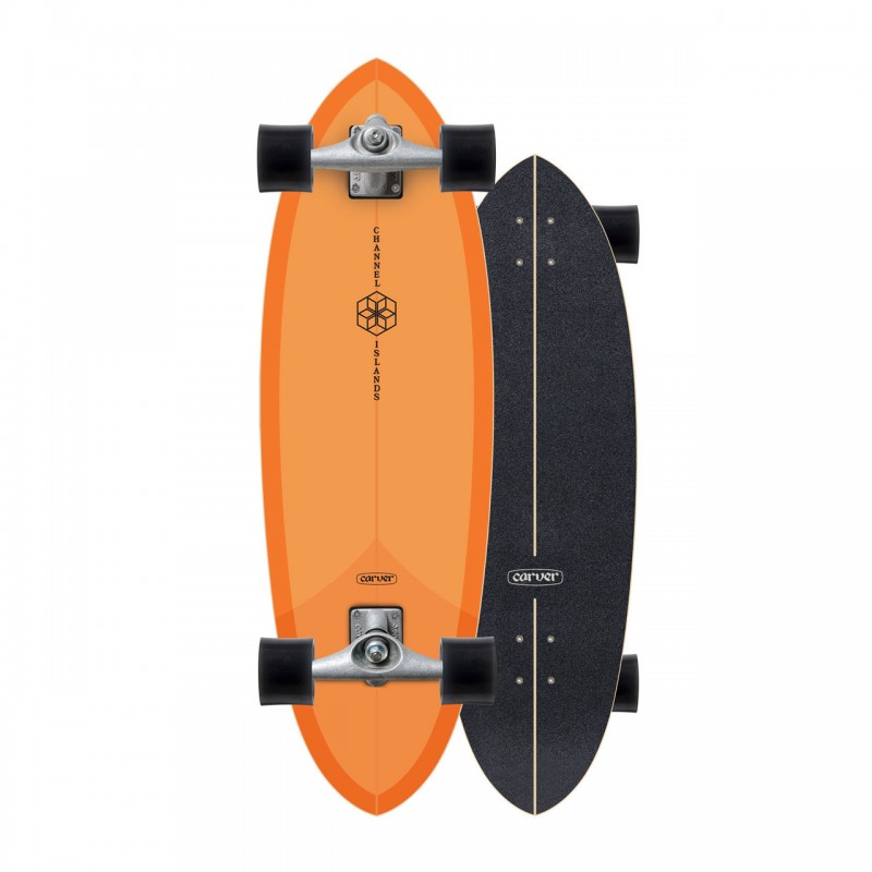 Carver CI Mid Orange 32" Surf Skate Complete