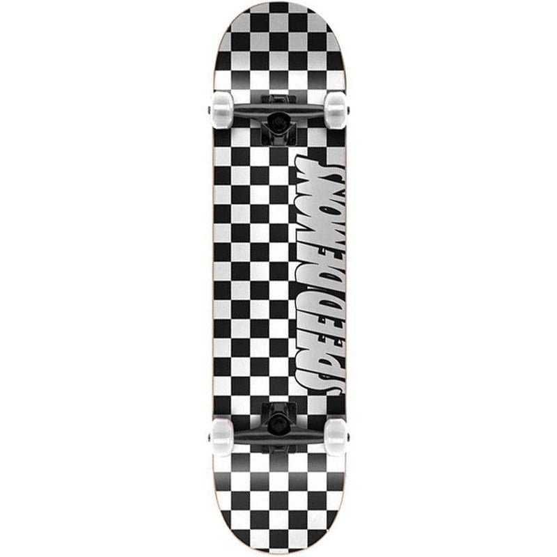 Speed Demons Checkers Zwart/White 8.0" Skateboard Complete - WF