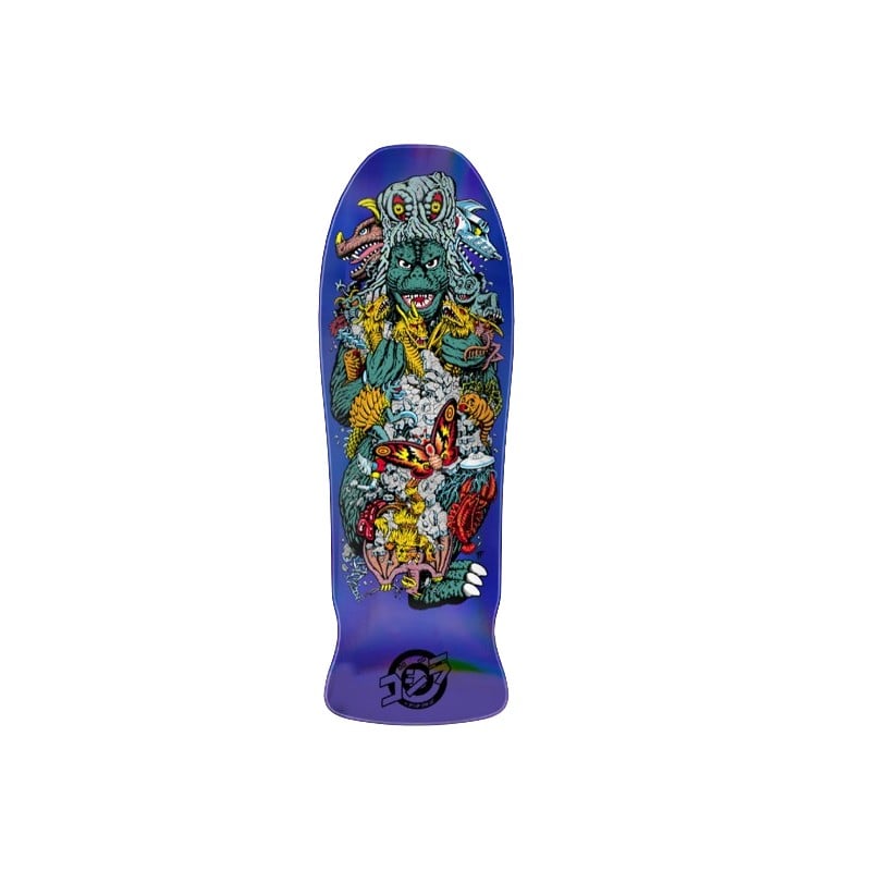 Santa Cruz x Godzilla Kaiju Roskopp 10.125" Old School Skateboard Deck