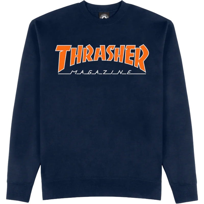 Thrasher Outlined Crew kopen bij Sickboards de Longboard winkel