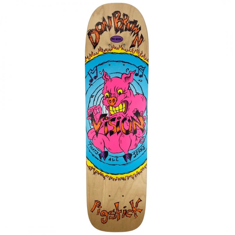 Vision Don Brown Pig Stick 8.75" Skateboard Deck