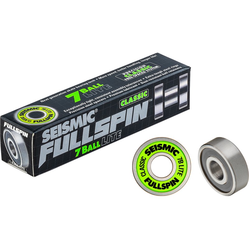 Seismic Fullspin 7-Ball Lite Classic Bearings (set of 8)