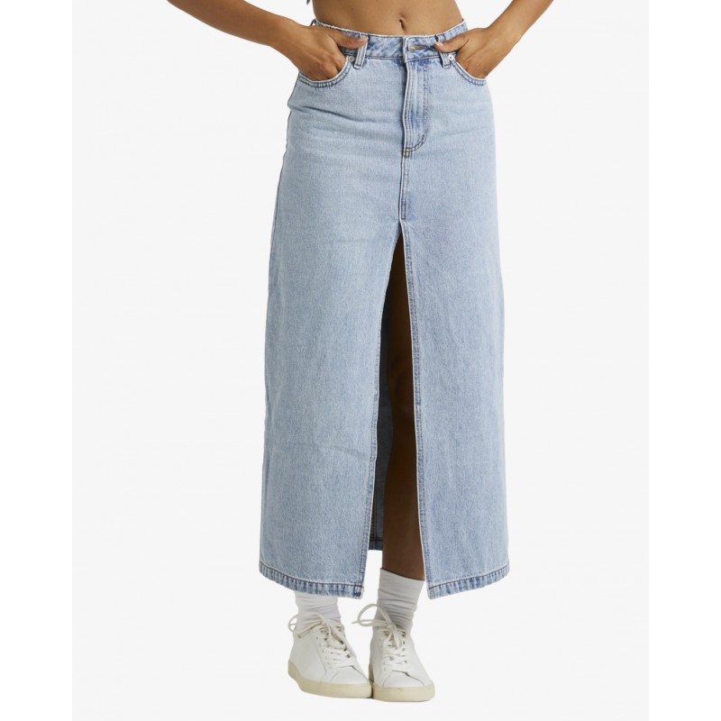 RVCA Denim Midi Skirt