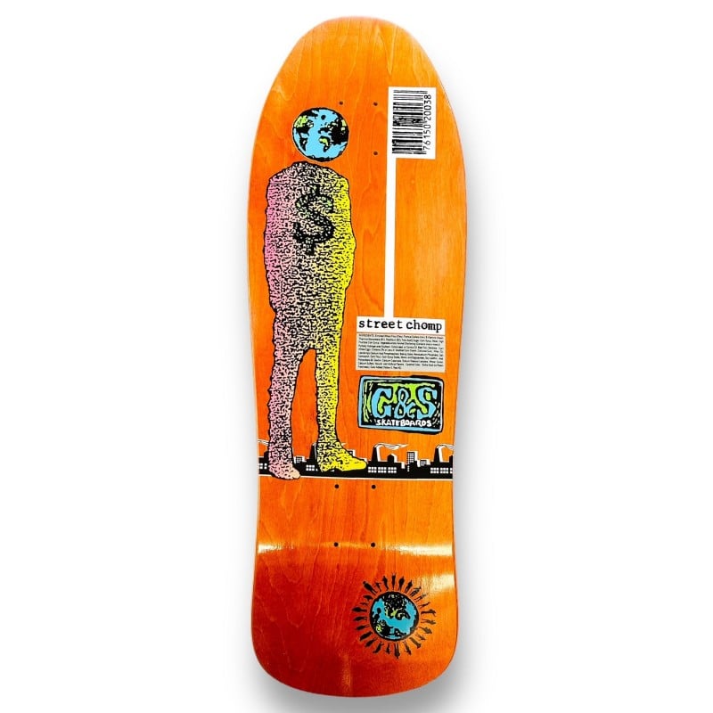 Gordon and Smith 1989 Street Chomp 1 10.0" Skateboard Deck