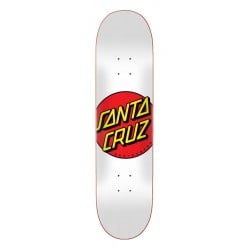 Santa Cruz Classic Dot White 8.0" Skateboard Deck