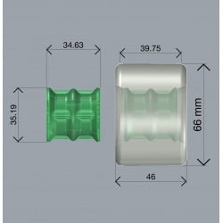 Pantheon Sliders 66mm Longboard Rollen