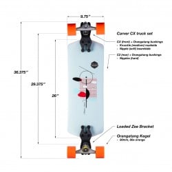 Loaded Tangent Surfskate 36" Surf Skate Complete