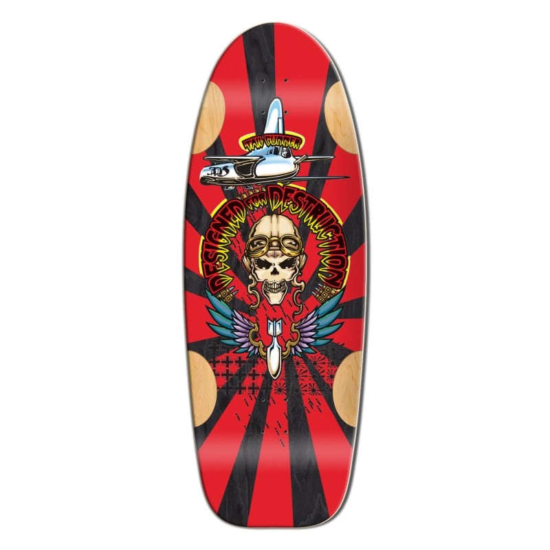 Bulldog Tailgunner Zwart Limited Edition 11.875" Old School Skateboard Deck