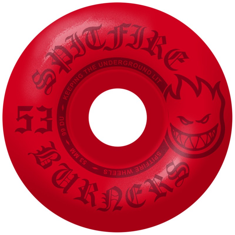 Spitfire Burner Red 53mm Skateboard Rollen