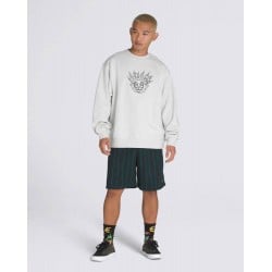 Vans Skate Smile Spike Crewneck Ash Heather