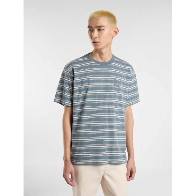 Dickies Lewistown Stripe T-Shirt Stormy Weather