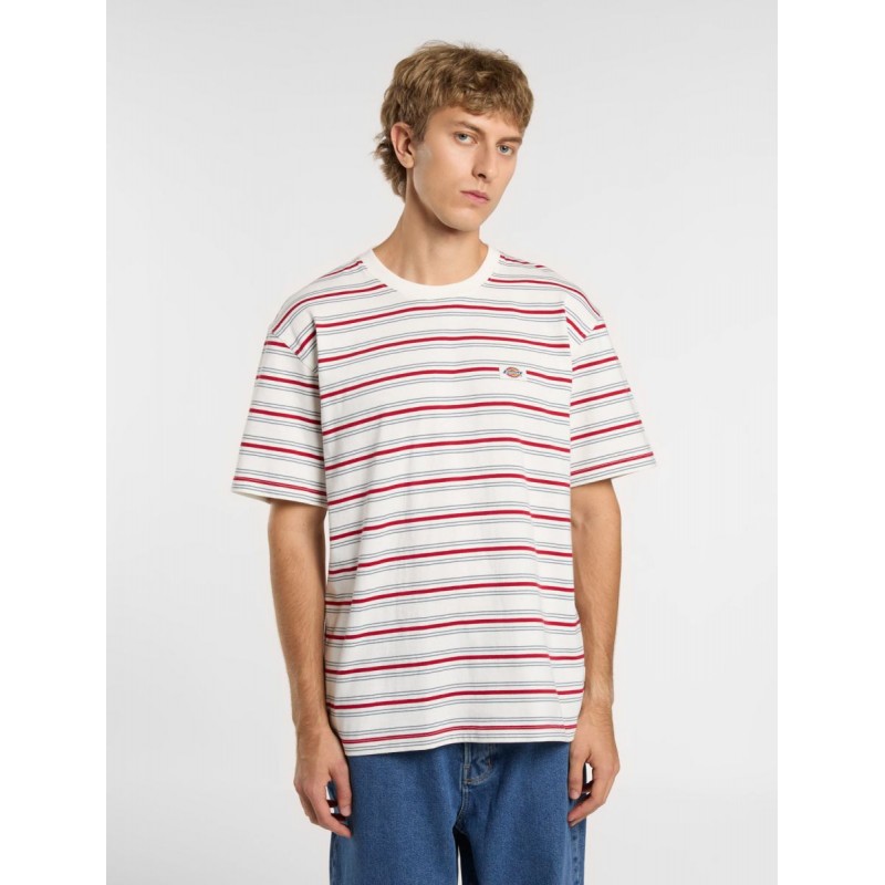 Dickies Lewistown Stripe T-Shirt Egret