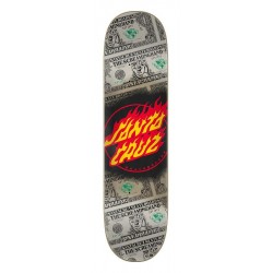 Santa Cruz Dollar Flame Dot 8.0" Skateboard Deck - WF