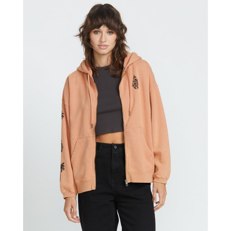 Volcom Stone Art Up Zip-Hoodie Hoodie Women