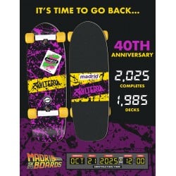 Madrid x Valterra 40th Anniversary 9.5" Old School Skateboard Complete [Pre-Order]