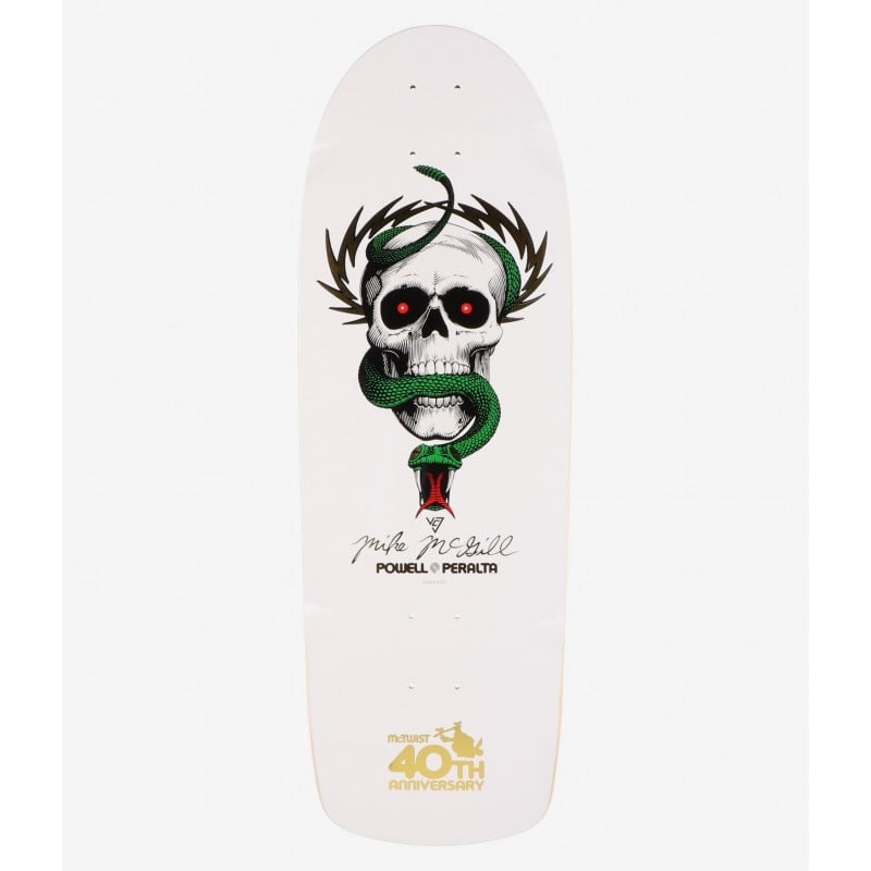 Powell-Peralta Mcgill Skull And Snake 40Th Anniversary 10.0" Old School Skateboard Deck