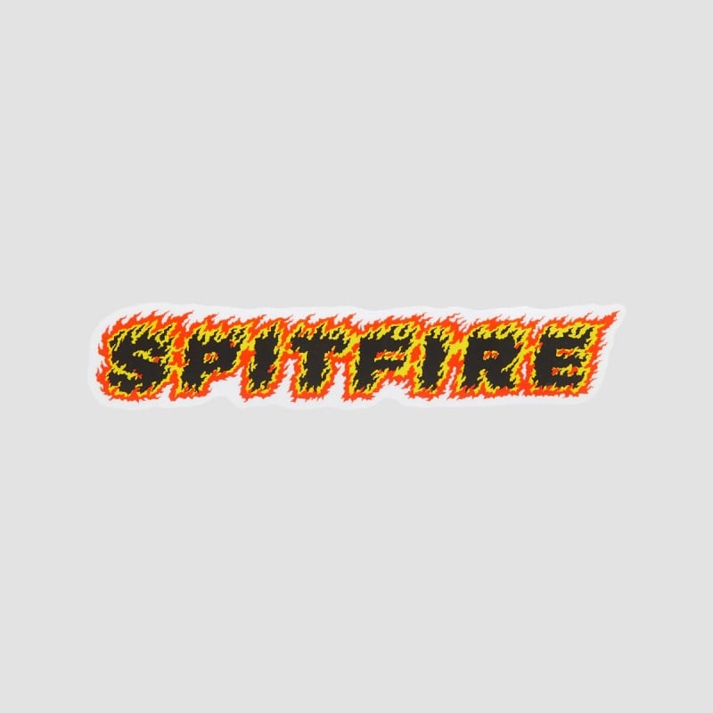 Spitfire Flames Script Sticker