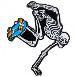 Powell-Peralta Skateboard Skeleton Lapel Pin Glow in the Dark