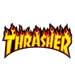 Thrasher Flame Sticker Large