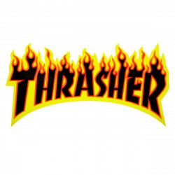 Thrasher Flame Sticker Large