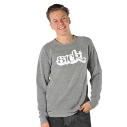 Sick Crewneck Sweater Grey