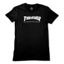 Thrasher Skate Mag Logo Girls Women's T-shirt Black