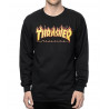 Thrasher Flame Longsleeve Black