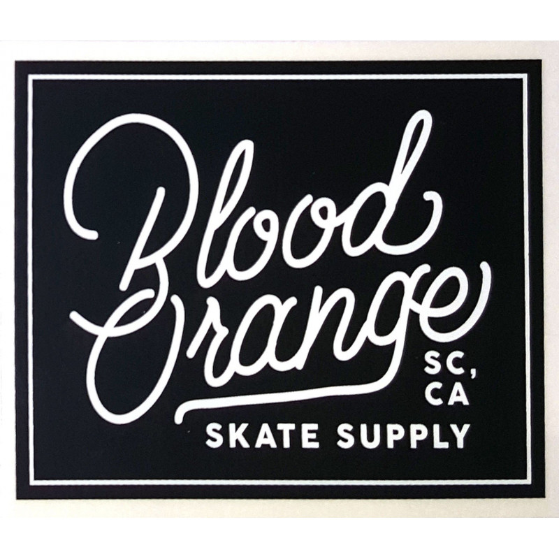 Blood Orange 'Writing' Medium Sticker