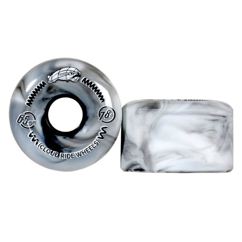 Cloud Ride! Cruiser Marble Black and White 65mm Roues