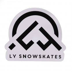 Landyachtz Neveskates Logo Sticker White