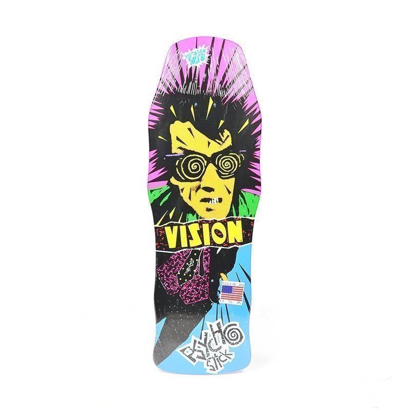 Vision Psycho Stick Light Blue - Old School Skateboard Deck