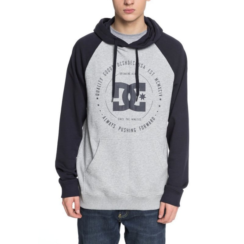 DC Rebuilt Hoodie Dark Indigo/Heather Grey