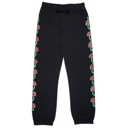 sweatpants with roses