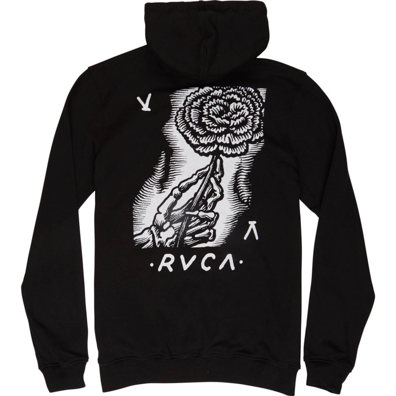 rvca hoodie black