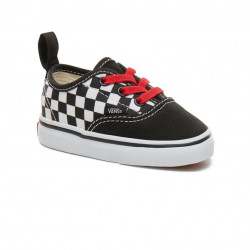 Vans Authentic Toddler Elastic Lace Checkerboard Shoes