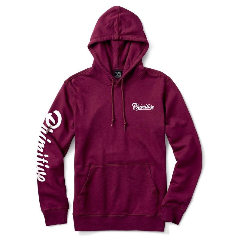 burgundy primitive hoodie