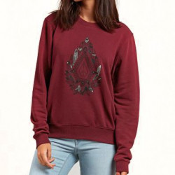 womens burgundy fleece