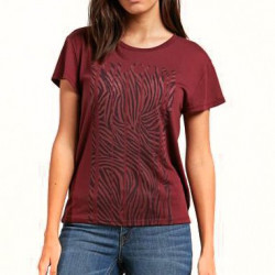 Volcom Easy Babe Rad 2 Women's T-Shirt Burgundy