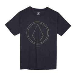 Volcom Pinline Stone Kids T-Shirt Heather Black