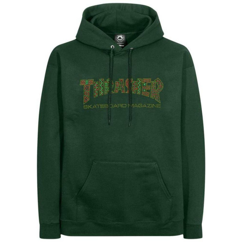 Buy Thrasher Davis Hoodie Forest Green at Europe's Sickest Skateboard Store