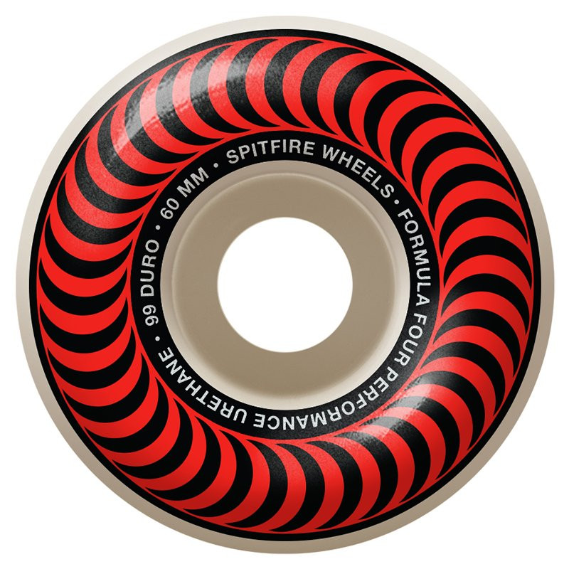 Spitfire Formula Four Classic  60mm Skateboard Rollen Red/Bronze