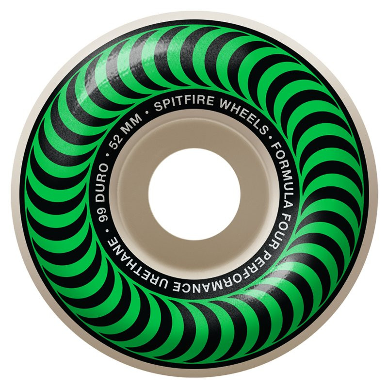 Spitfire Formula Four Classic Green 52mm 101DU Skateboard Rollen